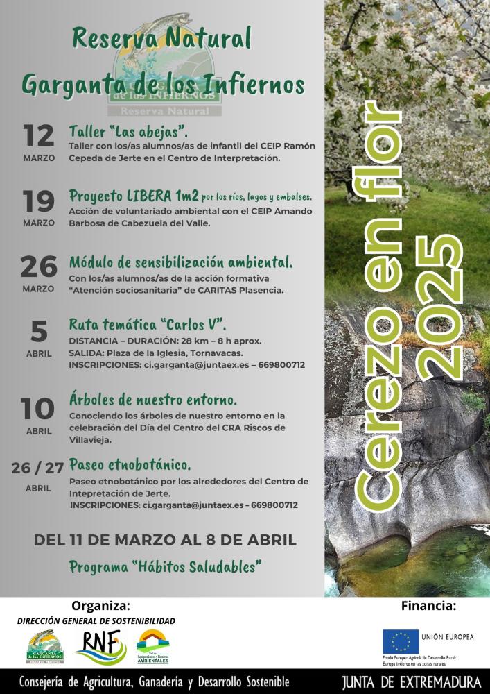 Imagen Reserva Natural Garganta de los Infiernos Cerezo en Flor 2025
