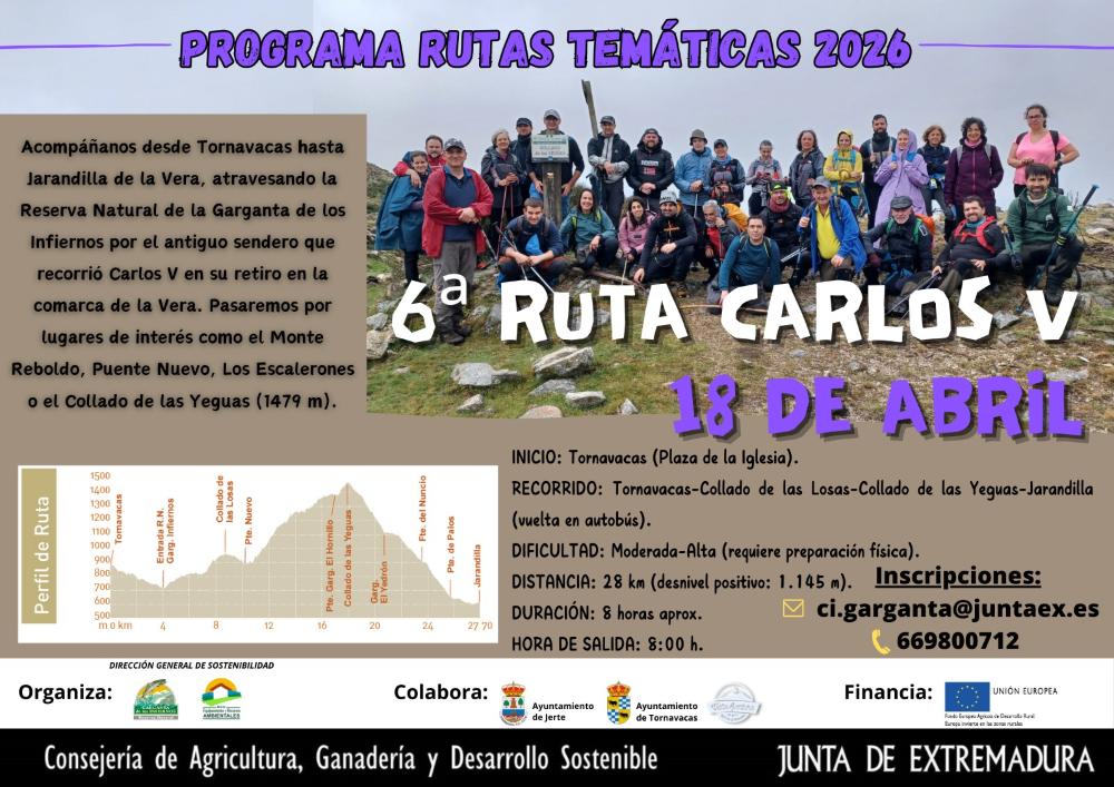 Imagen PROGRAMA RUTAS TEMÁTICAS 6ºRuta Carlos V