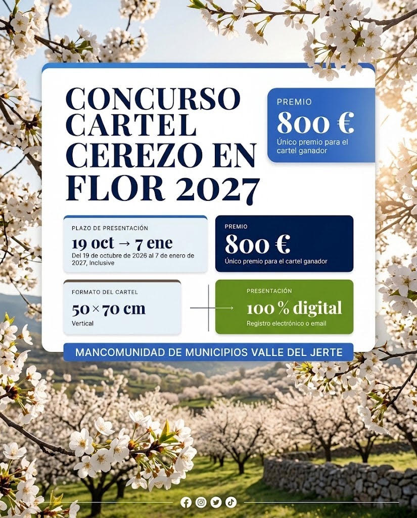 Imagen CONCURSO CARTEL CEREZO EN FLOR 2027